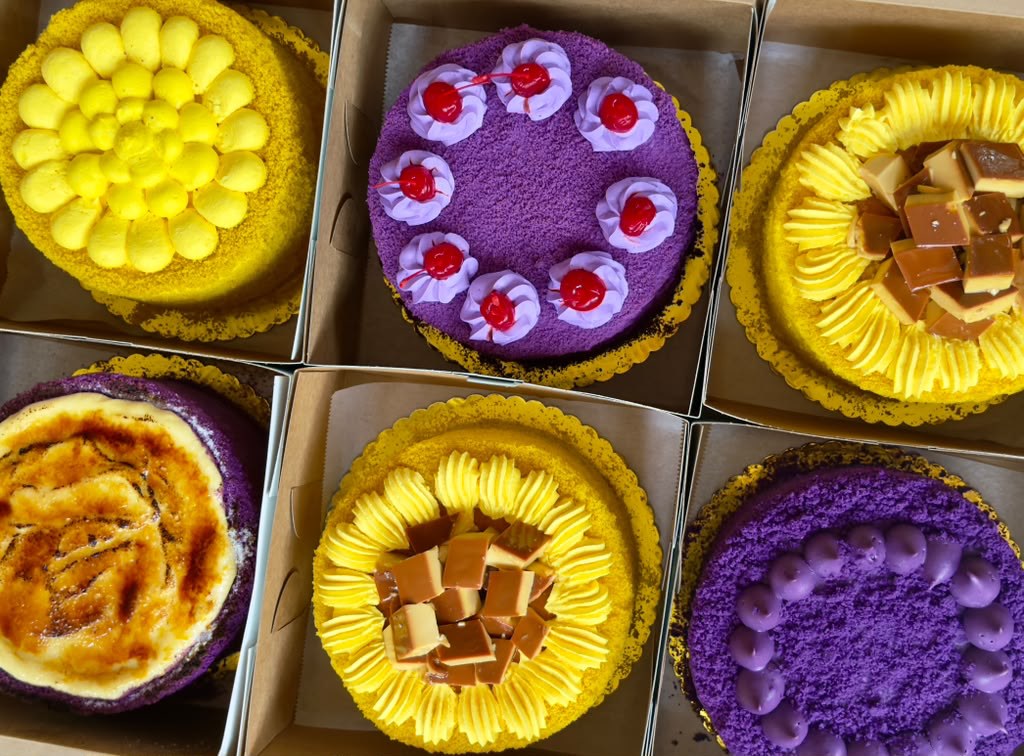 A spread of Eva's cakes